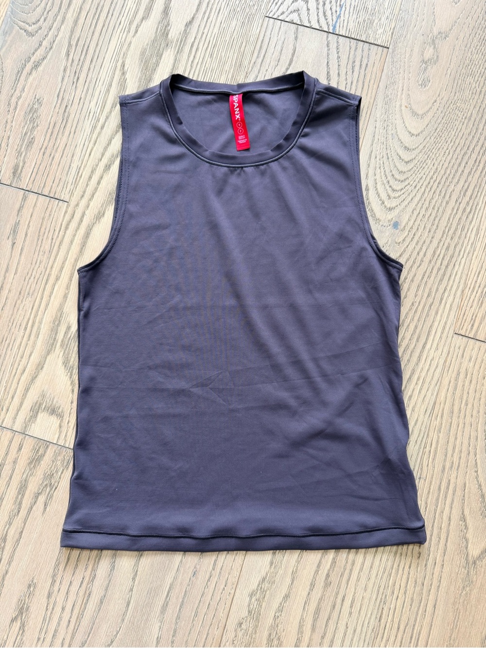 SPANX Charcoal Sleeveless Crewneck Shaping Tank Top